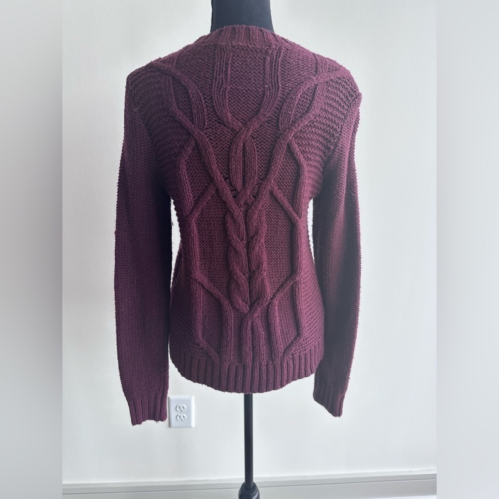 Abercrombie & Fitch Burgundy Sweater - Picture 3 of 4